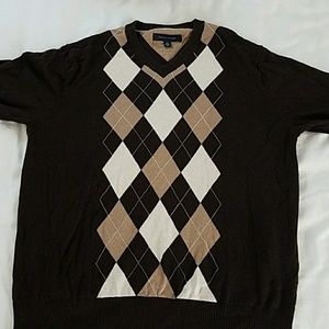 Men's argyle sweater